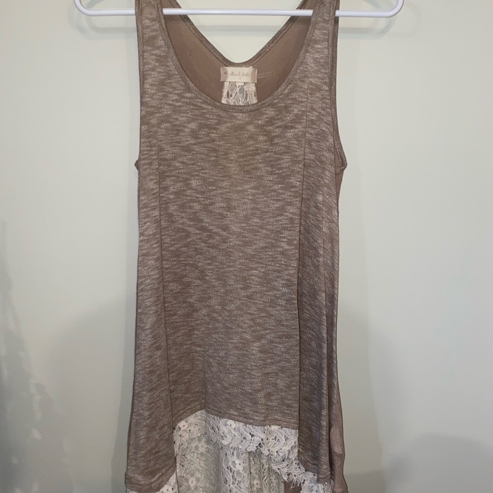 Altar’d State Long, Sheer, Tank-top